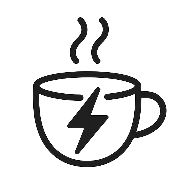 Zap me a coffee logo